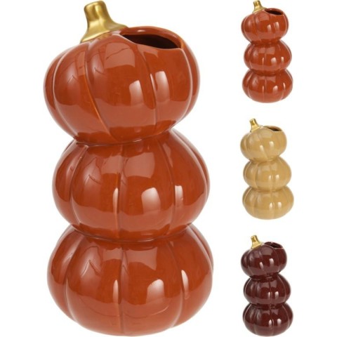 VASO FORMA TRE ZUCCHE 10.5X20 2 ASS.